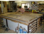 <p>NEW DOORS BEING MADE IN WORKSHOP</p>